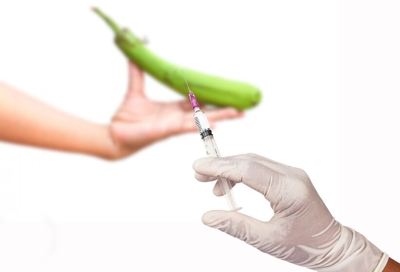 inxección de aumento do pene